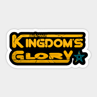 Kingdom Morocco Glory Gift Flag Proudly Sticker